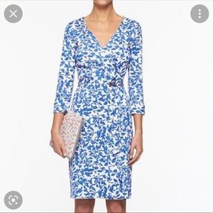 $395 Diane Von Furstenberg Julian Silk Wrap Dress in Meadown Floral Sz 4